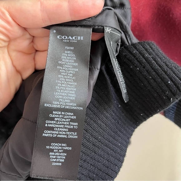 COACH 1941 NEW YORK *Rare* Boyfriend Varsity Bomber Jacket F24192 - Picture 14 of 16